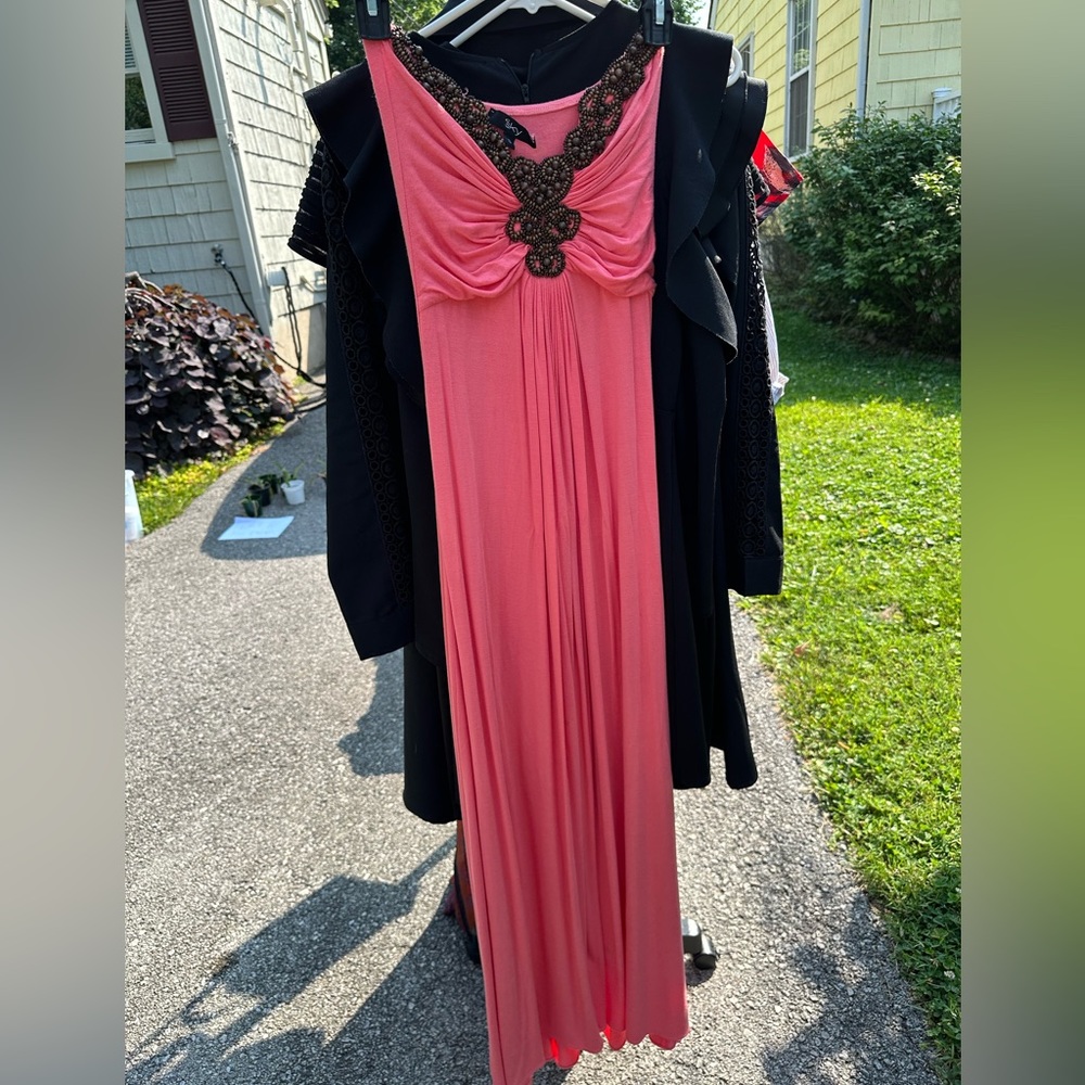 SKY strapless maxi dress